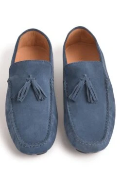 Men's Suede Driving Shoe -Best Fashion Shoes Shop TA23230DENIM 4