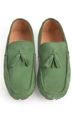 Men's Suede Driving Shoe -Best Fashion Shoes Shop TA23230GREEN 4
