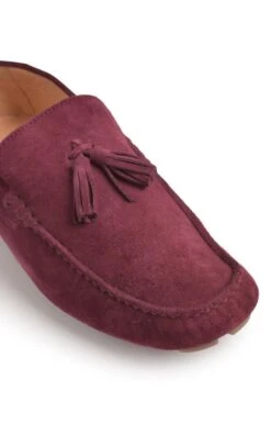 Men's Suede Driving Shoe -Best Fashion Shoes Shop TA23230PURPLE 2