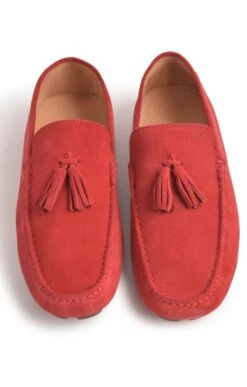 Men's Suede Driving Shoe -Best Fashion Shoes Shop TA23230RED 4
