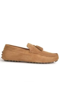Men's Suede Driving Shoe -Best Fashion Shoes Shop TA23230TAN 1