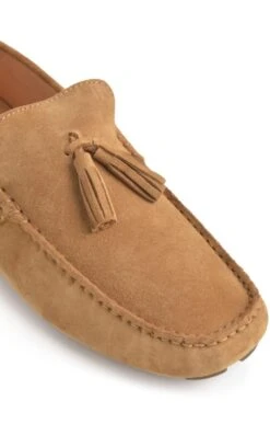 Men's Suede Driving Shoe -Best Fashion Shoes Shop TA23230TAN 2