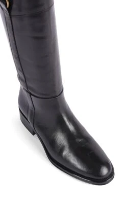 Ladies Tall Boot With Buckle 13 Ladies Tall Boot With Buckle -Best Fashion Shoes Shop TA23242BLACKLTHR 2