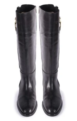 Ladies Tall Boot With Buckle 15 Ladies Tall Boot With Buckle -Best Fashion Shoes Shop TA23242BLACKLTHR 4