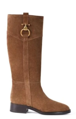 Ladies Tall Boot With Buckle 16 Ladies Tall Boot With Buckle -Best Fashion Shoes Shop TA23242TANSUEDE 1