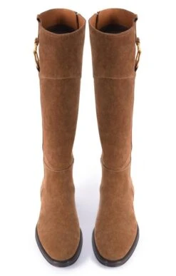 Ladies Tall Boot With Buckle 19 Ladies Tall Boot With Buckle -Best Fashion Shoes Shop TA23242TANSUEDE 4