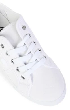 Ladies Montclair Canvas Trainer -Best Fashion Shoes Shop TA23250WHITE 2