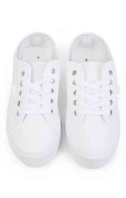 Ladies Montclair Canvas Trainer -Best Fashion Shoes Shop TA23250WHITE 4