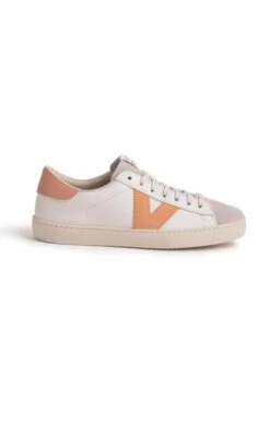 Ladies Berlin Suede/Leather Sneaker -Best Fashion Shoes Shop TA23301PEACH 1