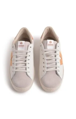 Ladies Berlin Suede/Leather Sneaker -Best Fashion Shoes Shop TA23301PEACH 4