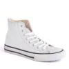 Ladies Tribu Tall Canvas Baseball Boot -Best Fashion Shoes Shop TA23305WHITE