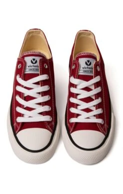 Ladies Tribu Lona Canvas Sneaker -Best Fashion Shoes Shop TA23306RED 4