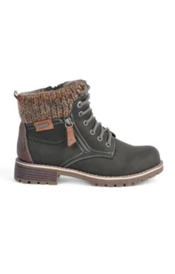 Ladies Knit Trim Waterproof Boot 24 Ladies Knit Trim Waterproof Boot -Best Fashion Shoes Shop TA23422OLIVE 1