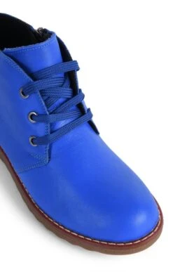 Ladies Leather Desert Boot -Best Fashion Shoes Shop TA23571BLUE 3