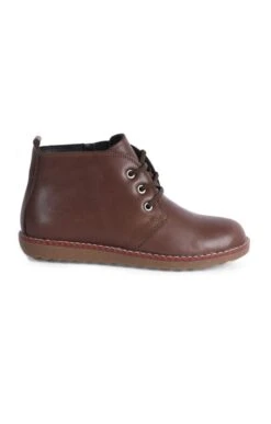 Ladies Leather Desert Boot -Best Fashion Shoes Shop TA23571BROWN 1