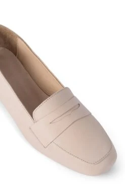 Ladies Casual Leather Moccasins -Best Fashion Shoes Shop TA23573BEIGE 2