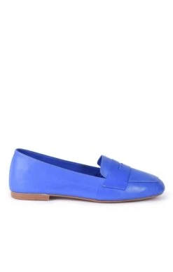 Ladies Casual Leather Moccasins -Best Fashion Shoes Shop TA23573BLUE 1