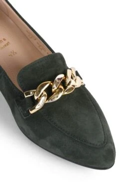 Ladies Gabor Mid Heel Chain Suede Shoe -Best Fashion Shoes Shop TA23681FOREST 2