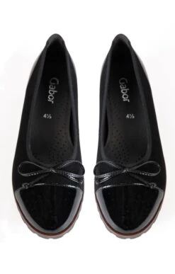 Ladies Gabor Patent Suede Pump -Best Fashion Shoes Shop TA23688BLACK 4