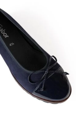 Ladies Gabor Patent Suede Pump -Best Fashion Shoes Shop TA23688NAVY 2