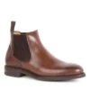 Men's Grain Leather Chelsea Boot -Best Fashion Shoes Shop TA23739CHESTNUTGRAIN