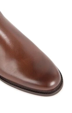 Men's Grain Leather Chelsea Boot -Best Fashion Shoes Shop TA23739CHESTNUTGRAIN 2