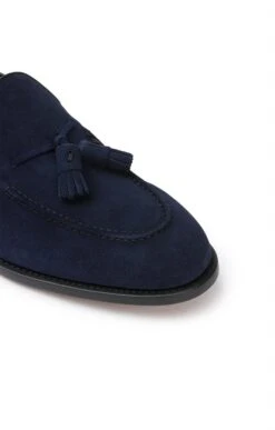 Suede Tassel Loafer -Best Fashion Shoes Shop TA23740NAVY 1