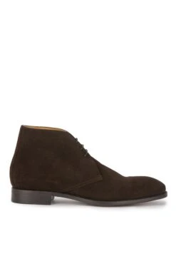 Men's Suede Lace-Up Ankle Boot -Best Fashion Shoes Shop TA23743DKBROWN 1