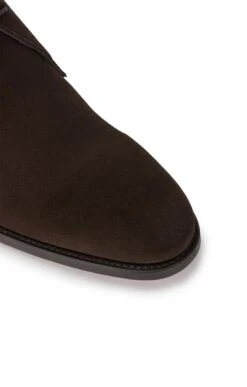 Men's Suede Lace-Up Ankle Boot -Best Fashion Shoes Shop TA23743DKBROWN 3