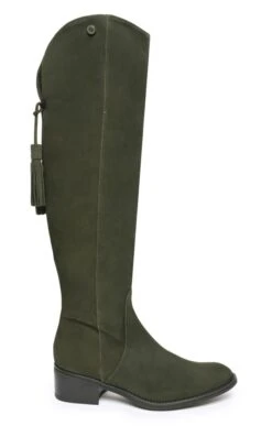 Tall Suede Boots With Tassel -Best Fashion Shoes Shop TA35010BOTTLE 1 1