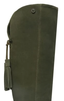 Tall Suede Boots With Tassel -Best Fashion Shoes Shop TA35010BOTTLE 4 1