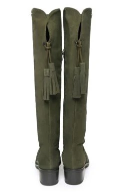 Tall Suede Boots With Tassel -Best Fashion Shoes Shop TA35010BOTTLE 6 1