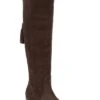 Tall Suede Boots With Tassel -Best Fashion Shoes Shop TA35010DARKBROWN