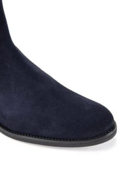 Tall Suede Boots With Tassel -Best Fashion Shoes Shop TA35010NAVY 2 1