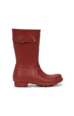 Ladies Hunter Original Short Matte Wellies -Best Fashion Shoes Shop TA55577RED 1