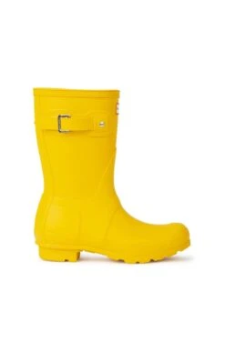 Ladies Hunter Original Short Matte Wellies -Best Fashion Shoes Shop TA55577YELLOW 1