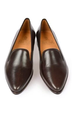 Leather Pointed Loafer -Best Fashion Shoes Shop TA77773DKBROWN 4