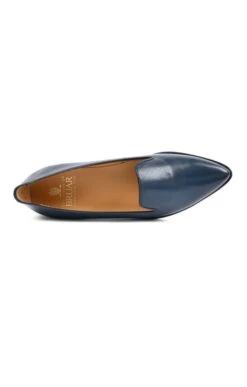 Leather Pointed Loafer -Best Fashion Shoes Shop TA77773NAVY 1