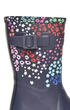 Ladies Joules Molly Mid-Height Printed Wellies -Best Fashion Shoes Shop TA89130NAVYFLORAL 4
