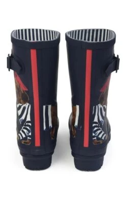 Ladies Joules Molly Mid-Height Printed Wellies -Best Fashion Shoes Shop TA89130NAVYSAUSAGEDOG 6