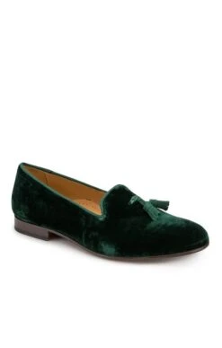 Mens Velvet Tassel Slipper