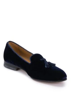Mens Velvet Tassel Slipper