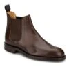 Mens Crockett And Jones Leather Chelsea Boot -Best Fashion Shoes Shop TA99229DKBROWN