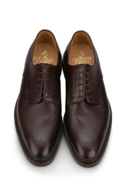 Mens Crockett And Jones Ashdown Leather Shoe -Best Fashion Shoes Shop TA99233DKBROWN 4