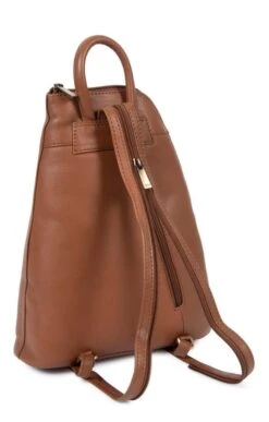 Ladies Front Zip Rucksack 18 Ladies Front Zip Rucksack -Best Fashion Shoes Shop TB00408CHESTNUT 1 1