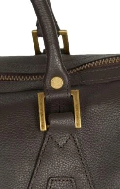 Barbour Leather Medium Travel Explorer Bag -Best Fashion Shoes Shop TB00430DKBROWN 4