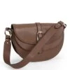 Ladies Double Layer Saddle Bag -Best Fashion Shoes Shop TB00472STONE