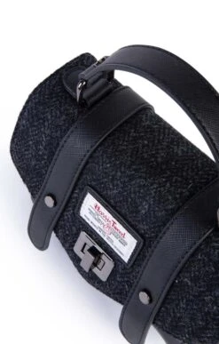 Mini Harris Tweed Satchel -Best Fashion Shoes Shop TB02013BLACKHB 2