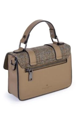 Mini Harris Tweed Satchel -Best Fashion Shoes Shop TB02013CHESTNUTHB 1
