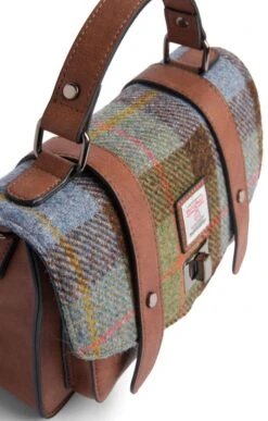 Midi Harris Tweed Satchel 21 Midi Harris Tweed Satchel -Best Fashion Shoes Shop TB02014CHESTNUTBLUETTN 2